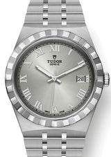 Zegarek męski Tudor Royal Srebrny 38 mm Stal M28500-0001