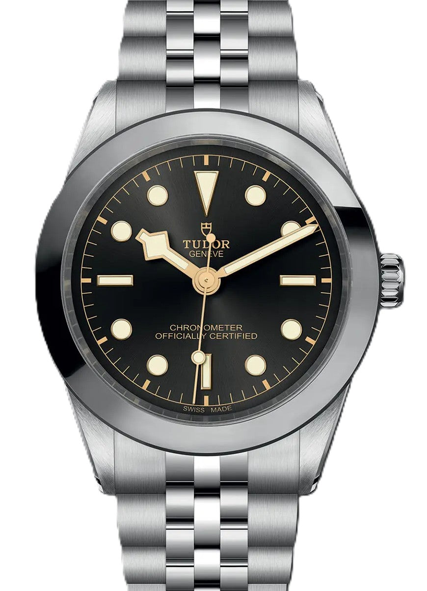 Tudor Black Bay Czarny 39 mm Stal M79660-0001