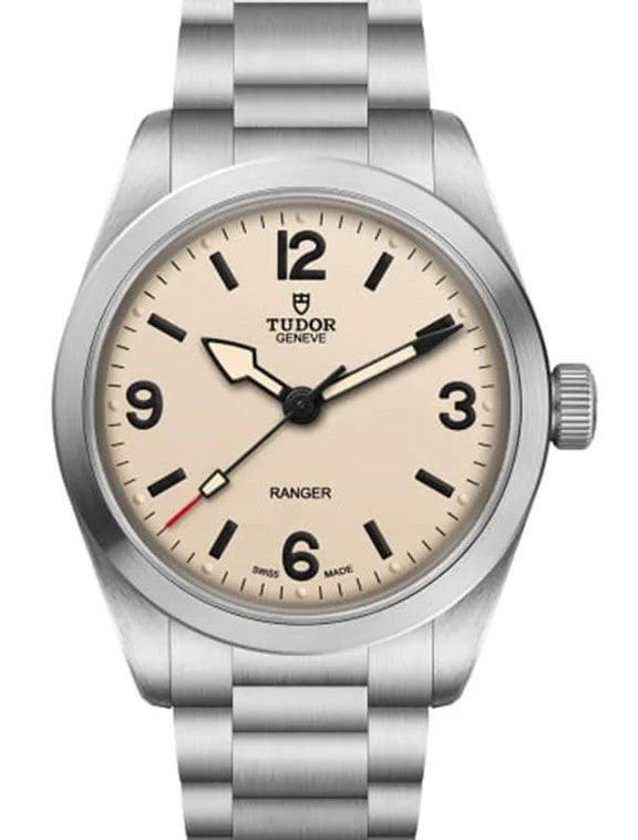Tudor Ranger Biały 36 mm Stal M79930-0007