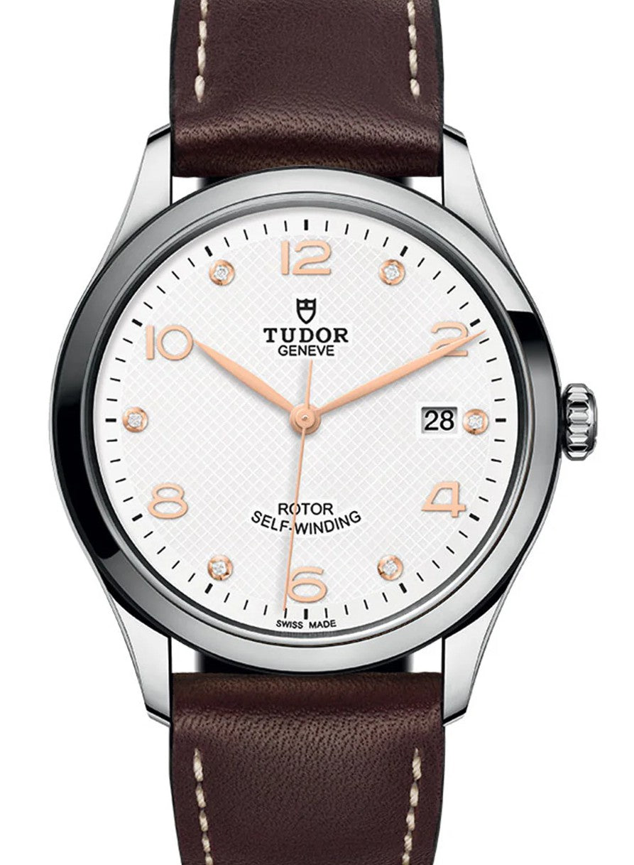 Tudor 1926 Biały 39 mm Stal M91550-0014