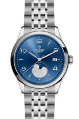 Tudor 1926 Luna Niebieski 39 mm Stal M91560-0002