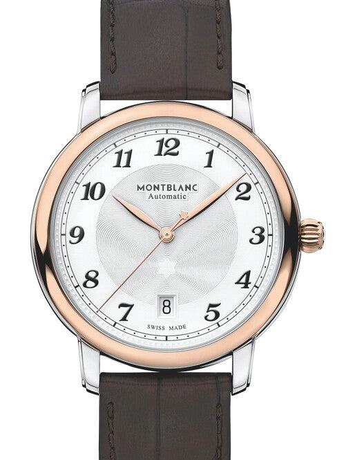 Montblanc Star Legacy Srebrny 39 mm Stal MB117577