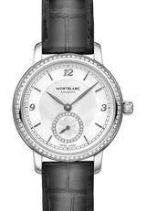 Montblanc Star Legacy Small Second Srebrny 32 mm Stal MB118534