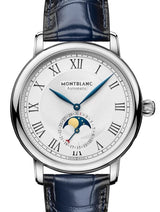 Montblanc Star Legacy Moonphase Srebrny 42 mm Stal MB126079