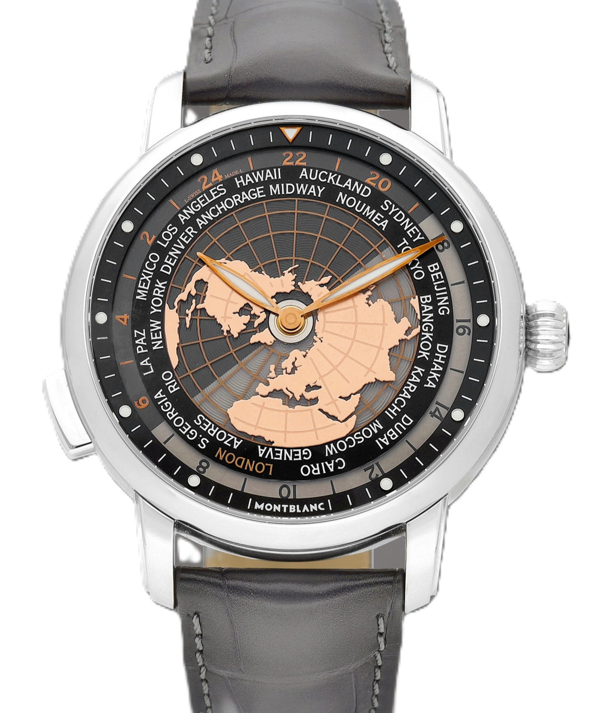 Montblanc Star Legacy Orbis Terrarum Automatic Czarny 43 mm Stal MB128675