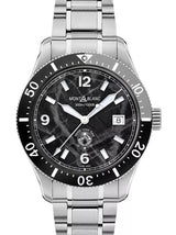 Montblanc Iced Sea Automatic Date Czarny 40 mm Stal MB129371