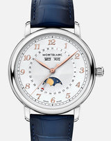 Montblanc Star Legacy Full Calendar Biały 42 mm Stal MB129715
