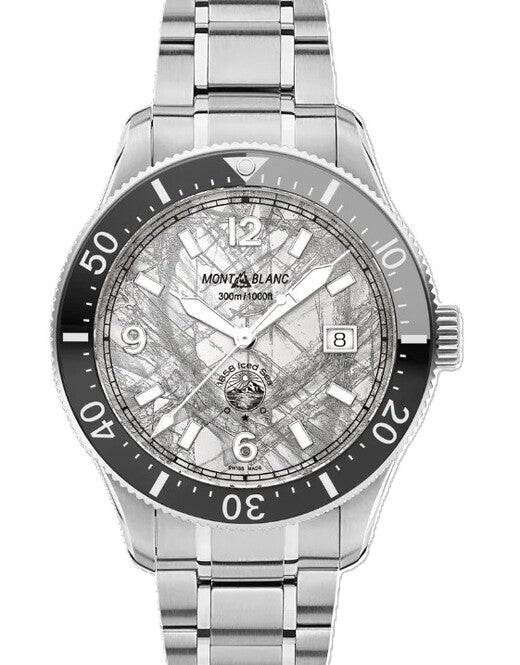 Montblanc Iced Sea Automatic Date Szary 41 mm Stal MB130793