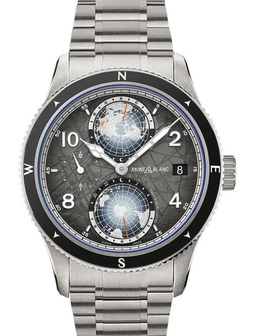 Montblanc 1858 Geosphere 0 Oxygen Automatic Szary 42 mm Tytan MB130982