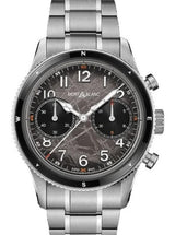 Montblanc 1858 Chronograph Zero Oxygen Szary 42 mm Stal MB130983