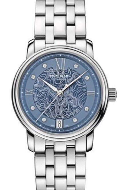 Montblanc Tradition Niebieski 32 mm Stal MB131297