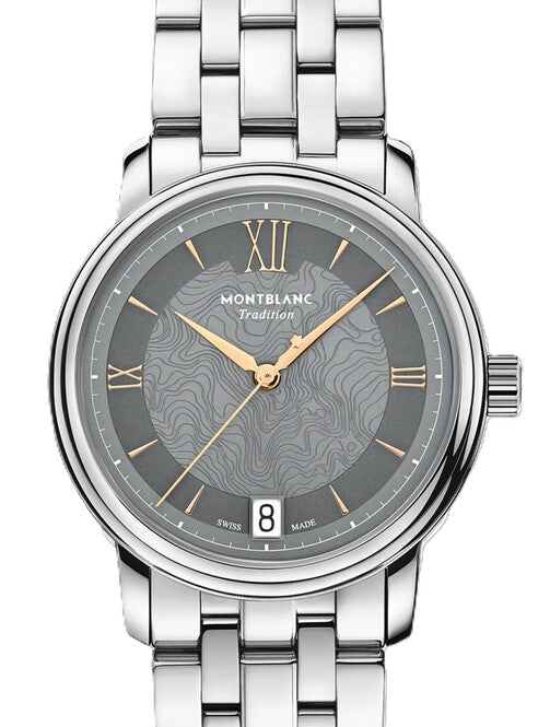 Montblanc Tradition Szary 32 mm Stal MB132317