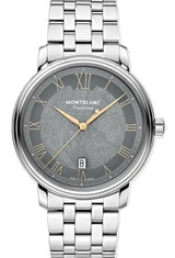 Montblanc Tradition Szary 40 mm Stal MB132433