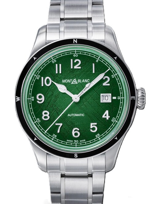 Montblanc 1858 Automatic Date 0 Oxygen Zielony 38 mm Stal MB133269