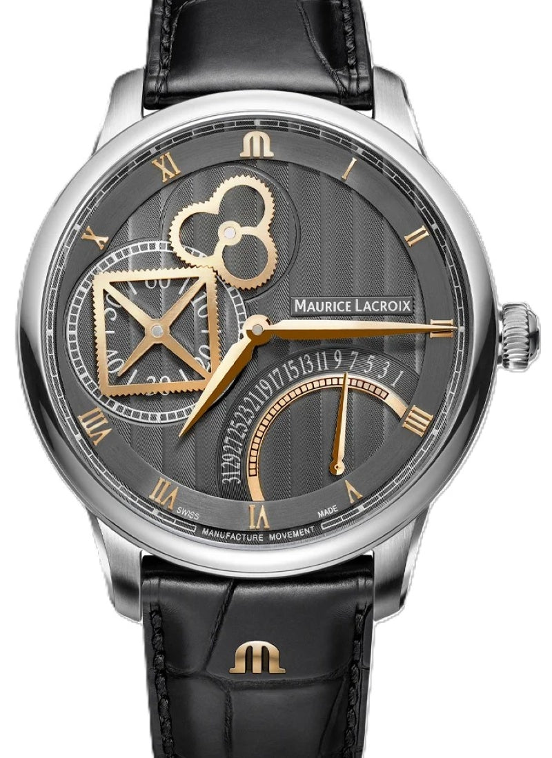 Maurice Lacroix Masterpiece Szary 43 mm Stal MP6058-SS001-310-1