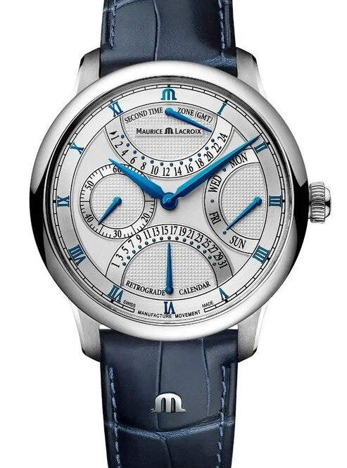Maurice Lacroix Masterpiece Srebrny 43 mm Stal MP6538-SS001-110-1
