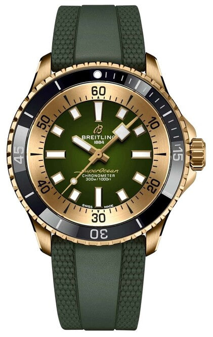 Breitling Superocean Zielony 42mm Braz N17375201L1S1