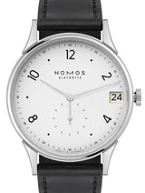 NOMOS Minimatik Srebrny 36 mm Stal