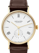 NOMOS Ludwig Biały 33 mm Żółte złoto