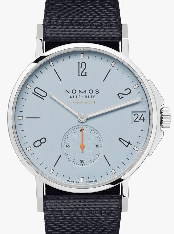 NOMOS Ahoi Neomatik Niebieski 38 mm Stal