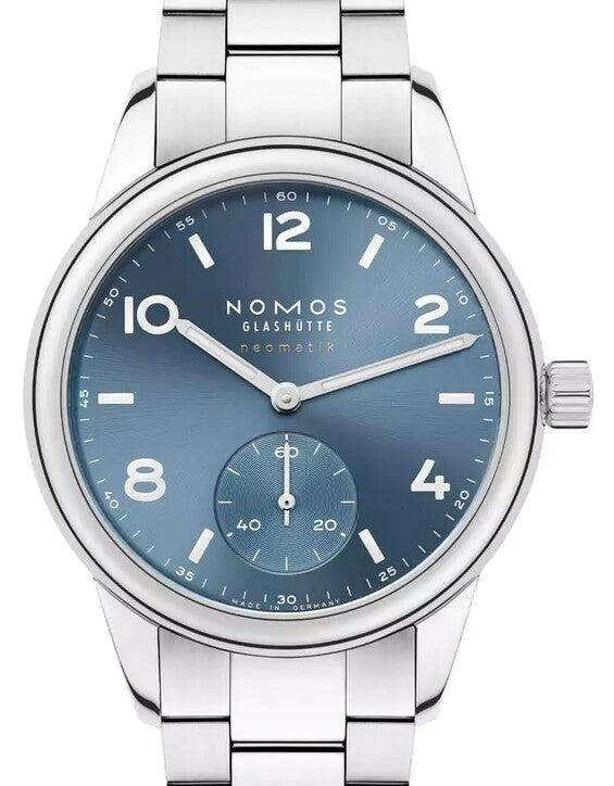 NOMOS Club Niebieski 37 mm Stal
