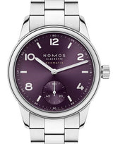 NOMOS Club Neomatik Fioletowy 34 mm Stal