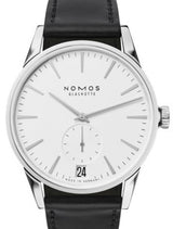 NOMOS Zürich Datum Biały 40 mm Stal
