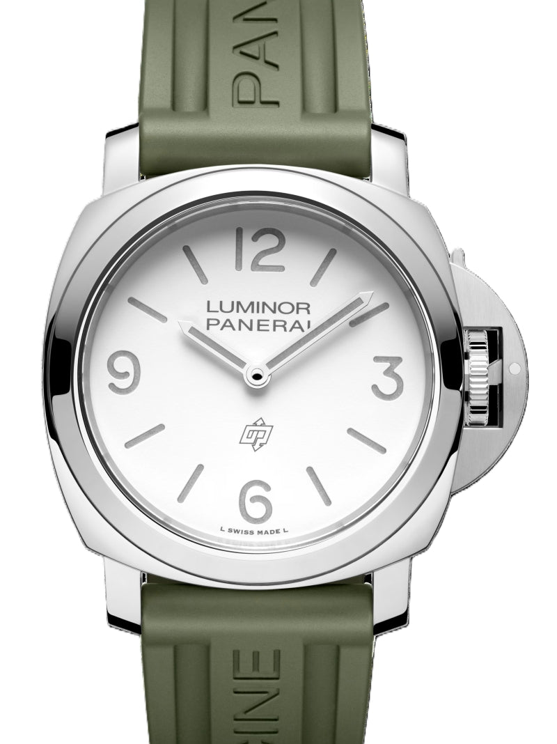 Panerai Luminor Base Logo Biały 44 mm Stal PAM01087