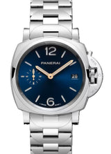 Panerai Luminor Due Niebieski 38 mm Stal PAM01123