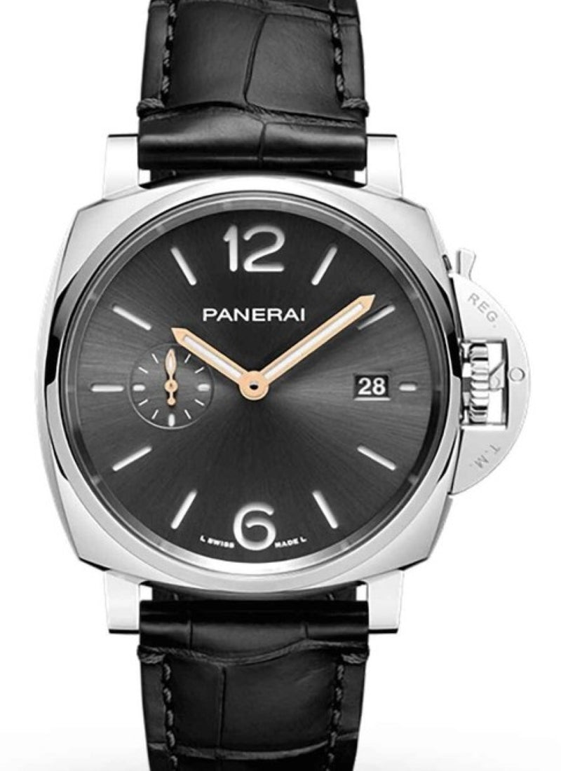 Panerai Luminor Due Szary 42 mm Stal PAM01250