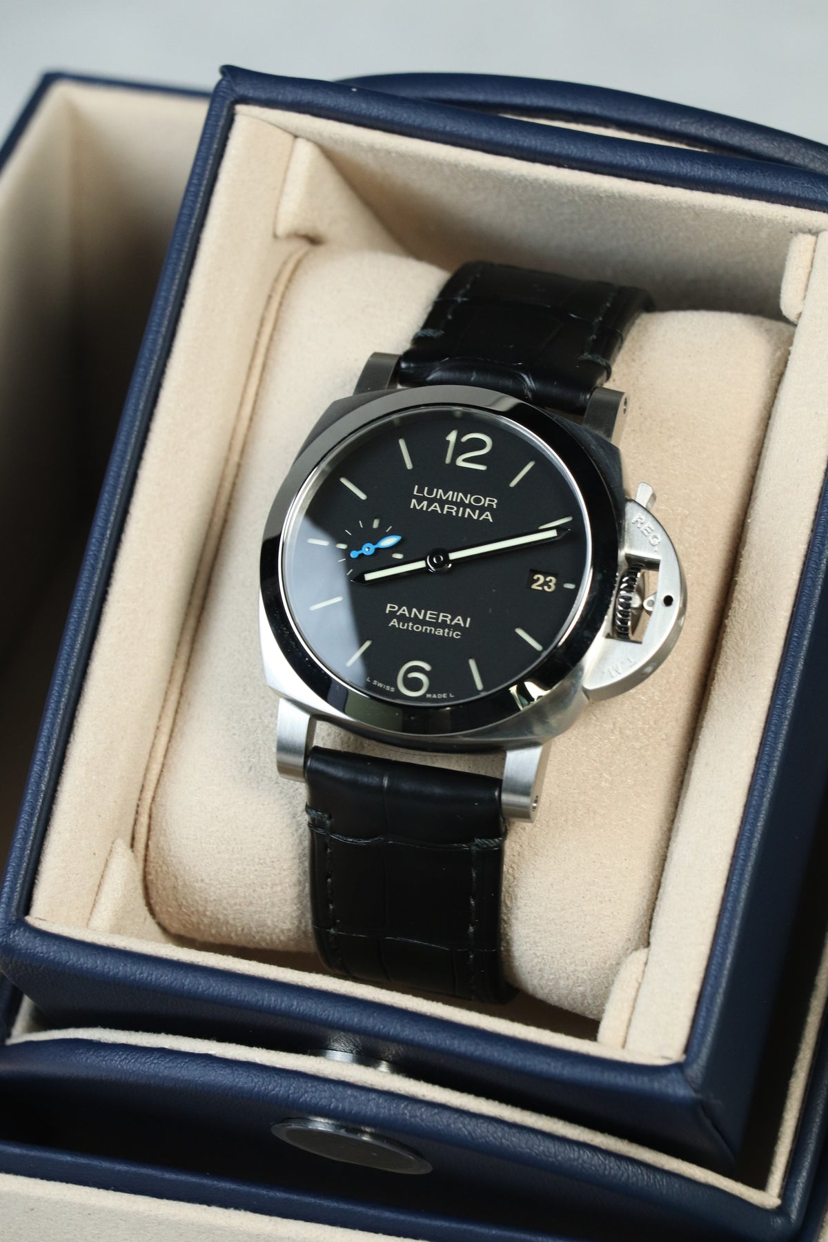 Panerai Luminor 1950 Czarny 40 mm Stal PAM01372