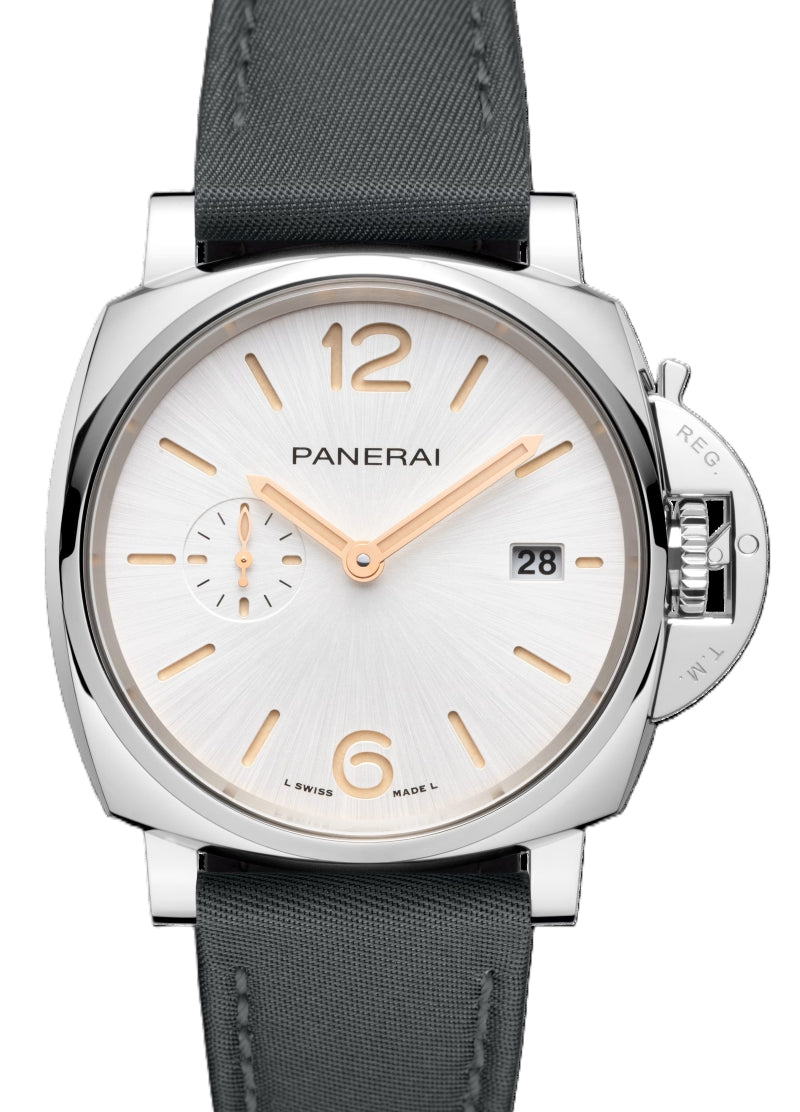 Panerai Luminor Due Biały 42 mm Stal PAM01428