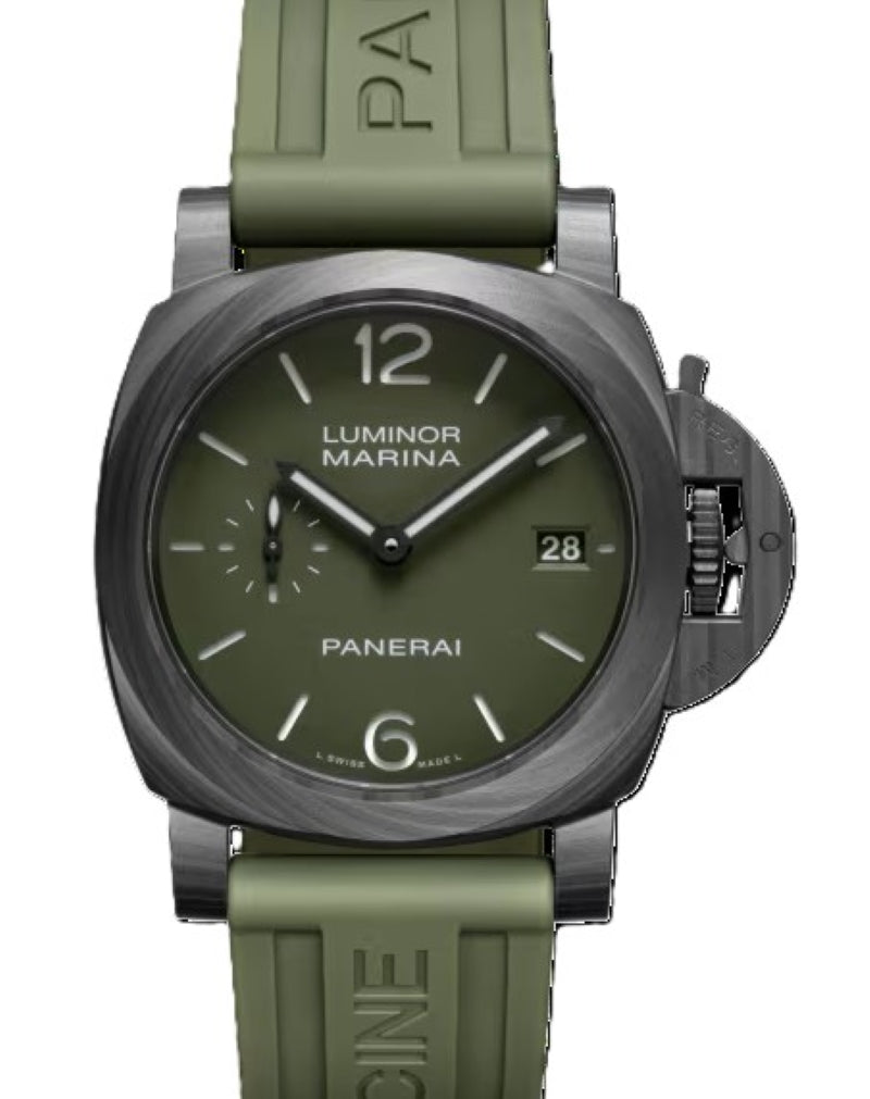 Panerai Luminor 1950 Regatta 3 Days Zielony 40 mm Włókno węglowe PAM01526