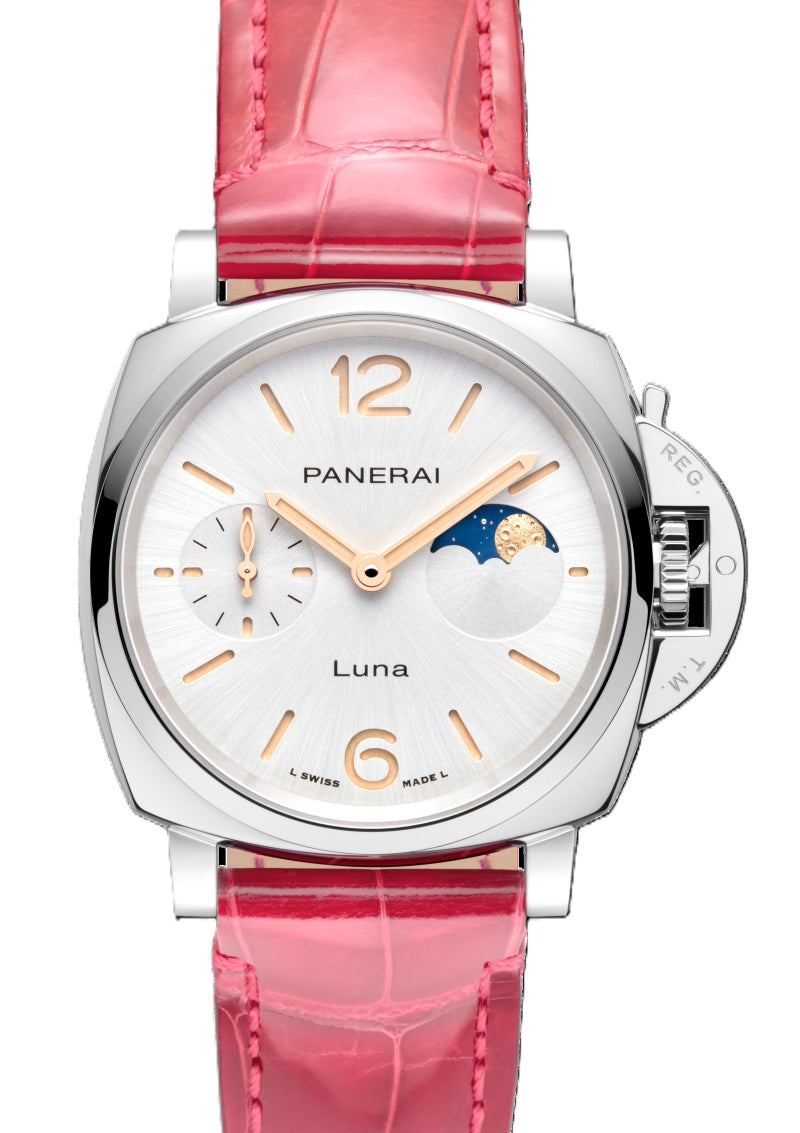 Panerai Luminor 1950 Biały 38 mm Stal PAM01557