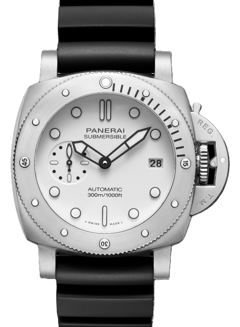 Panerai Luminor Marina 8 Days Biały 44 mm Stal PAM01590