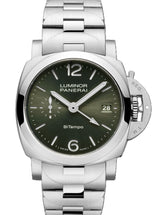 Panerai Luminor Quaranta Bitempo Zielony 40 mm Stal PAM01640