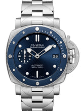 Panerai Submersible Niebieski 42 mm Stal PAM02068