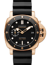 Panerai Submersible Goldtech Czarny 42 mm Złoto różowe PAM02164