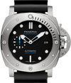 Panerai Submersible Czarny 47 mm Tytan