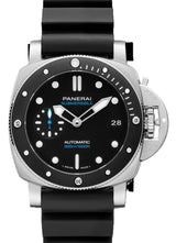 Panerai Submersible Czarny 42 mm Stal PAM02683
