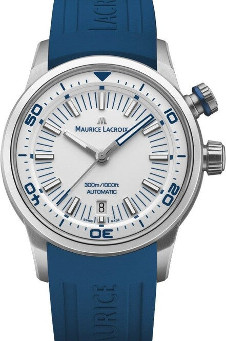 Maurice Lacroix Pontos Biały 42 mm Stal PT6248-SS00L-130-4