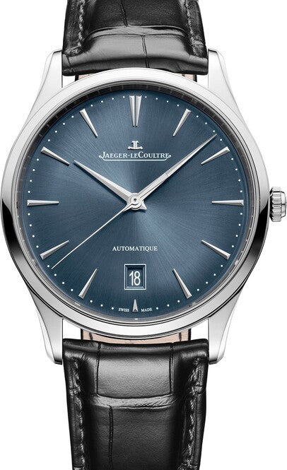 Jaeger-LeCoultre Master Ultra Thin Date Niebieski 39 mm Stal Q1238480
