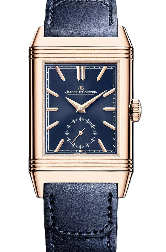 Jaeger-LeCoultre Reverso Duoface 47 x 28.3 mm Złoto różowe Niebieski