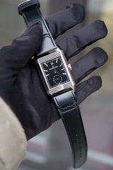 Jaeger-LeCoultre Reverso Duoface Czarny 47 mm Stal Q398847J