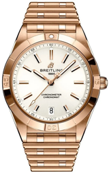 Breitling Chronomat Bialy 36mm Zloto czerwone R10380101A1R1
