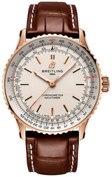 Breitling Navitimer Srebrny 41mm Zloto czerwone R17329F41G1P1