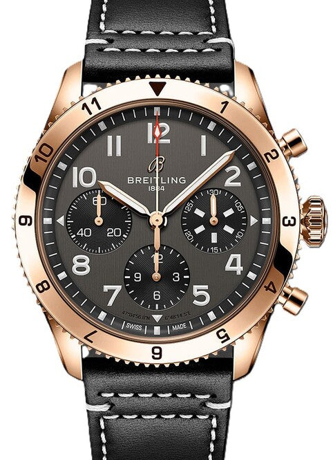 Breitling Chronomat Biały 42mm Złoto czerwone R233801A1B1X1