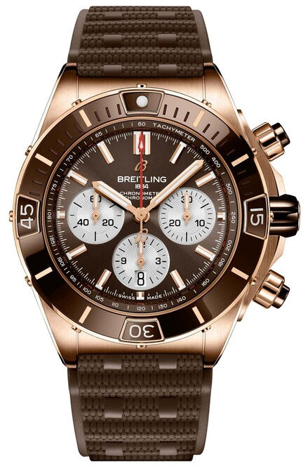 Breitling Chronomat Brąz 44mm Zloto czerwone RB0136E31Q1S1