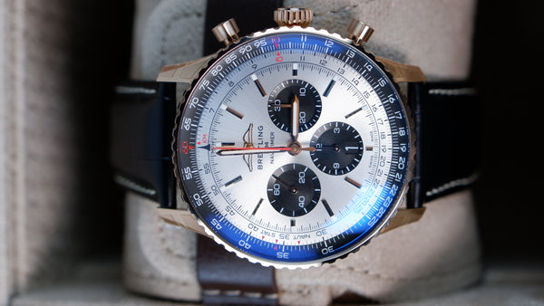 Breitling Navitimer B01 Chronograph Srebrny 46mm Zloto czerwone