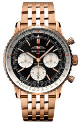 Breitling Navitimer 1 B01 Czarny 43mm Zloto czerwone RB0138211B1R1